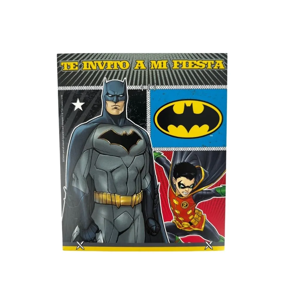 Set X6 Tarjeta Invitaciones Batman