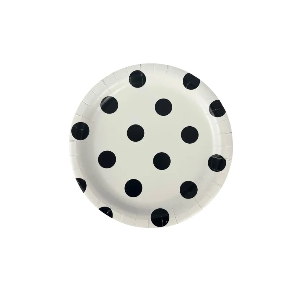 Platos Blanco Puntos X8 17 Cm