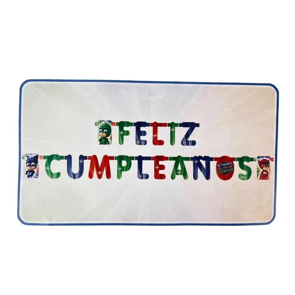 Guirnalda Feliz Cumpleaños Pj Mask