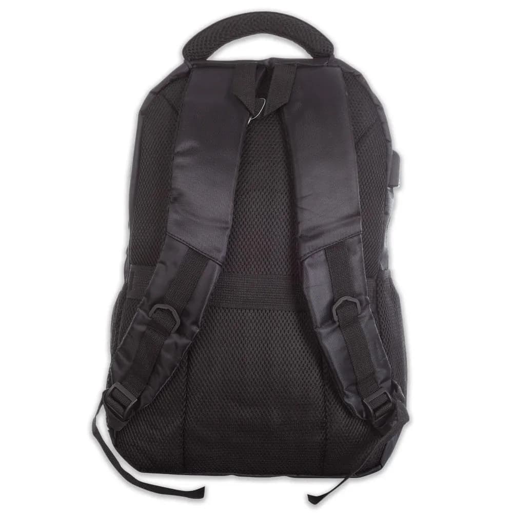 Morral Negro Grande Con 3 Bolsillos