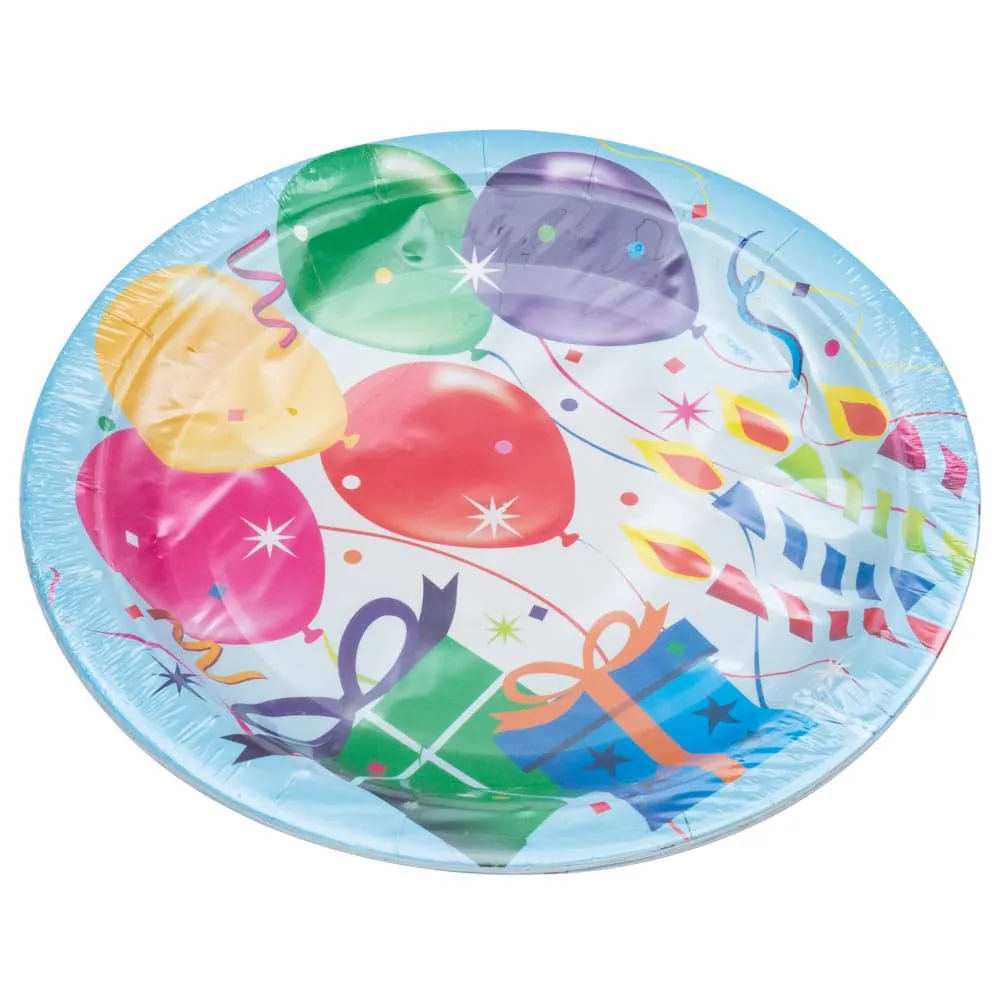 Plato Globos X8 17 Cm