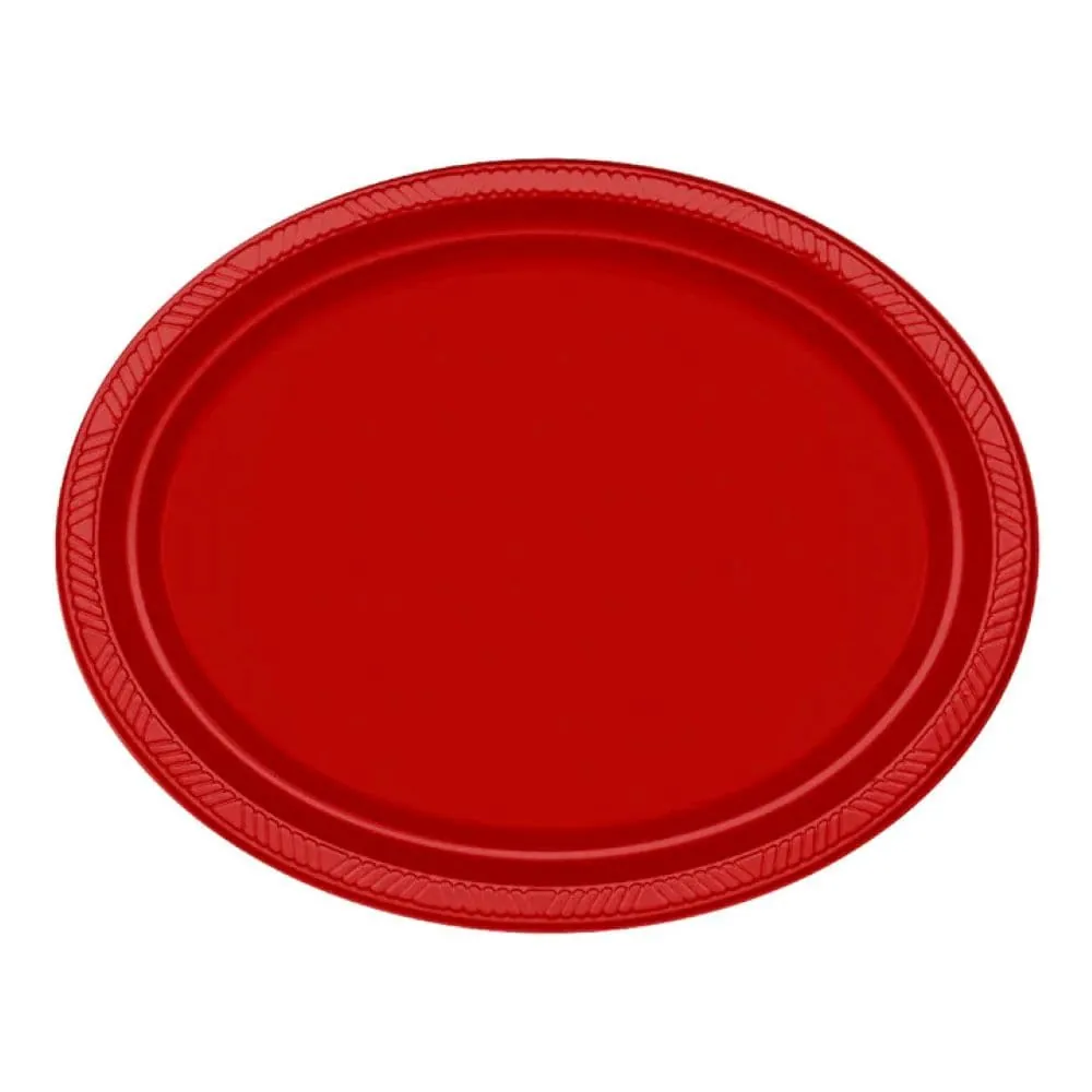 Bandeja Ovalada Deluxe Oxo Roja X5
