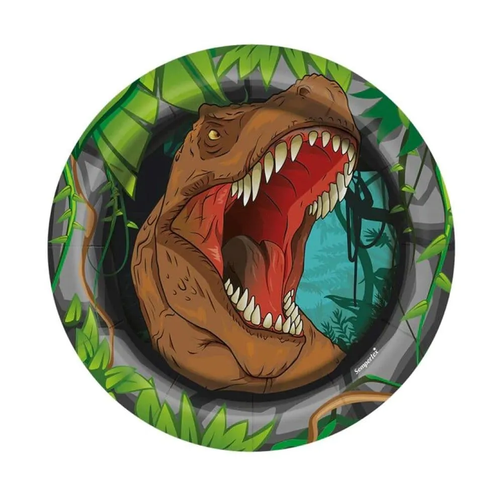 Plato Dinosaurio X8 17 Cm