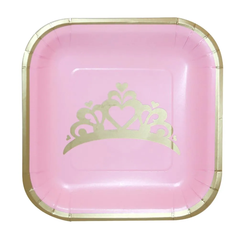 Plato X8 19 Cm Princesa Rosado