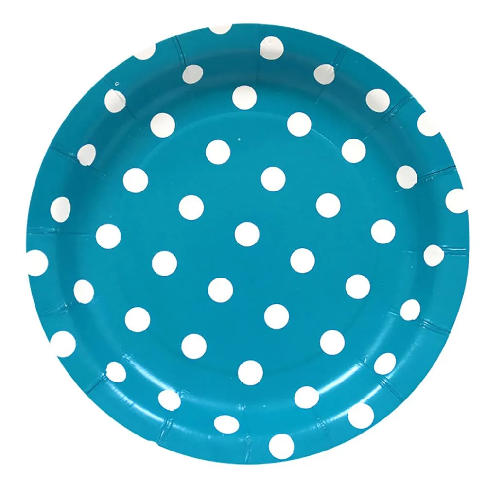 Plato X8 17 Cm Polka Turqueza