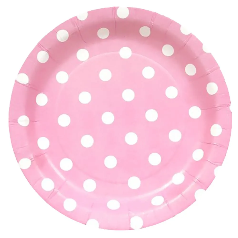 Plato X10 15 Cm Polka Rosa