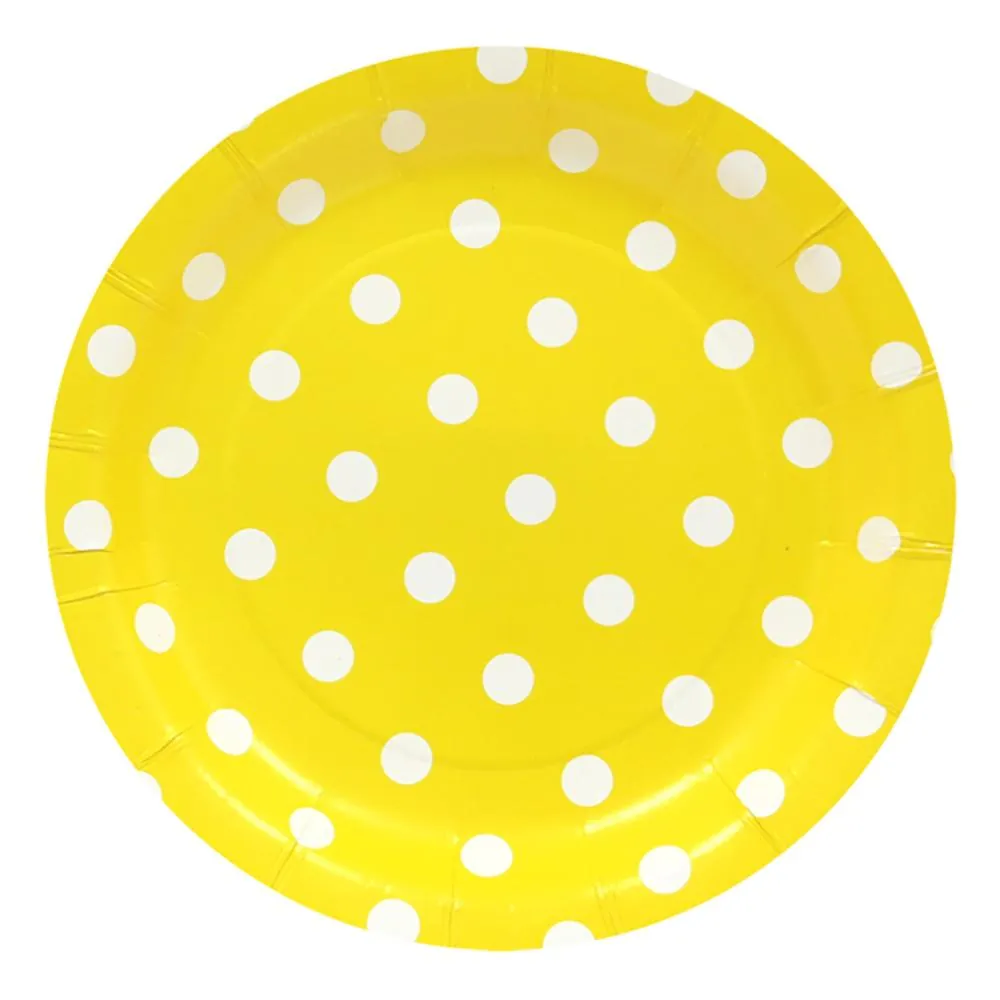 Plato X8 17 Cm Polka Amarillo