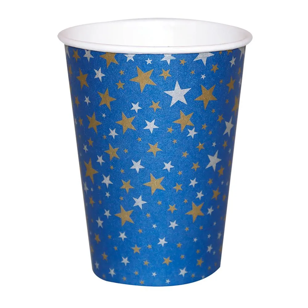 Vaso X8 9 Oz Azul Estrellas