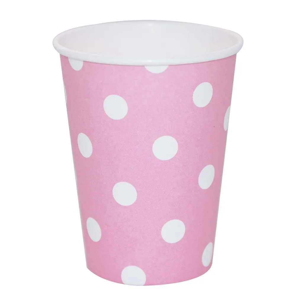 Vaso X8 9 Oz Polka Rosado