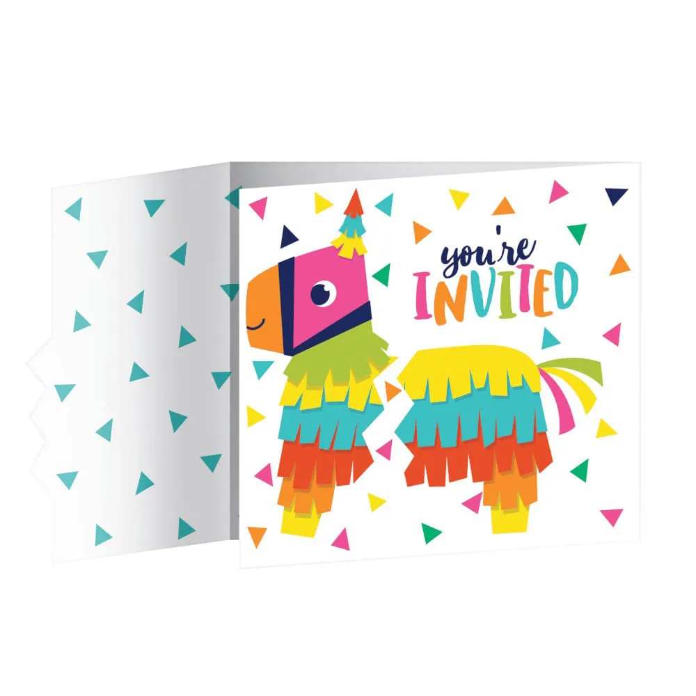 Tarjeta De Invitacion Piñata Mexicana