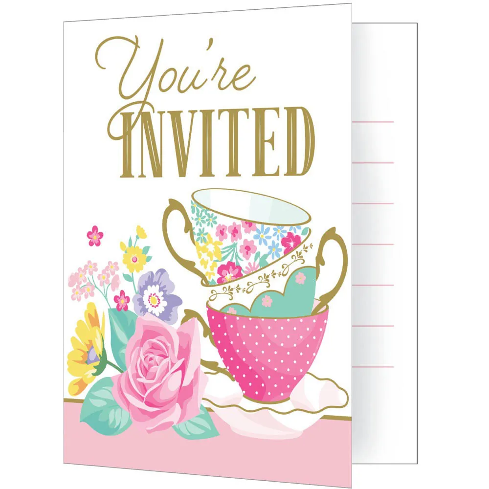 Tarjeta De Invitacion Floral