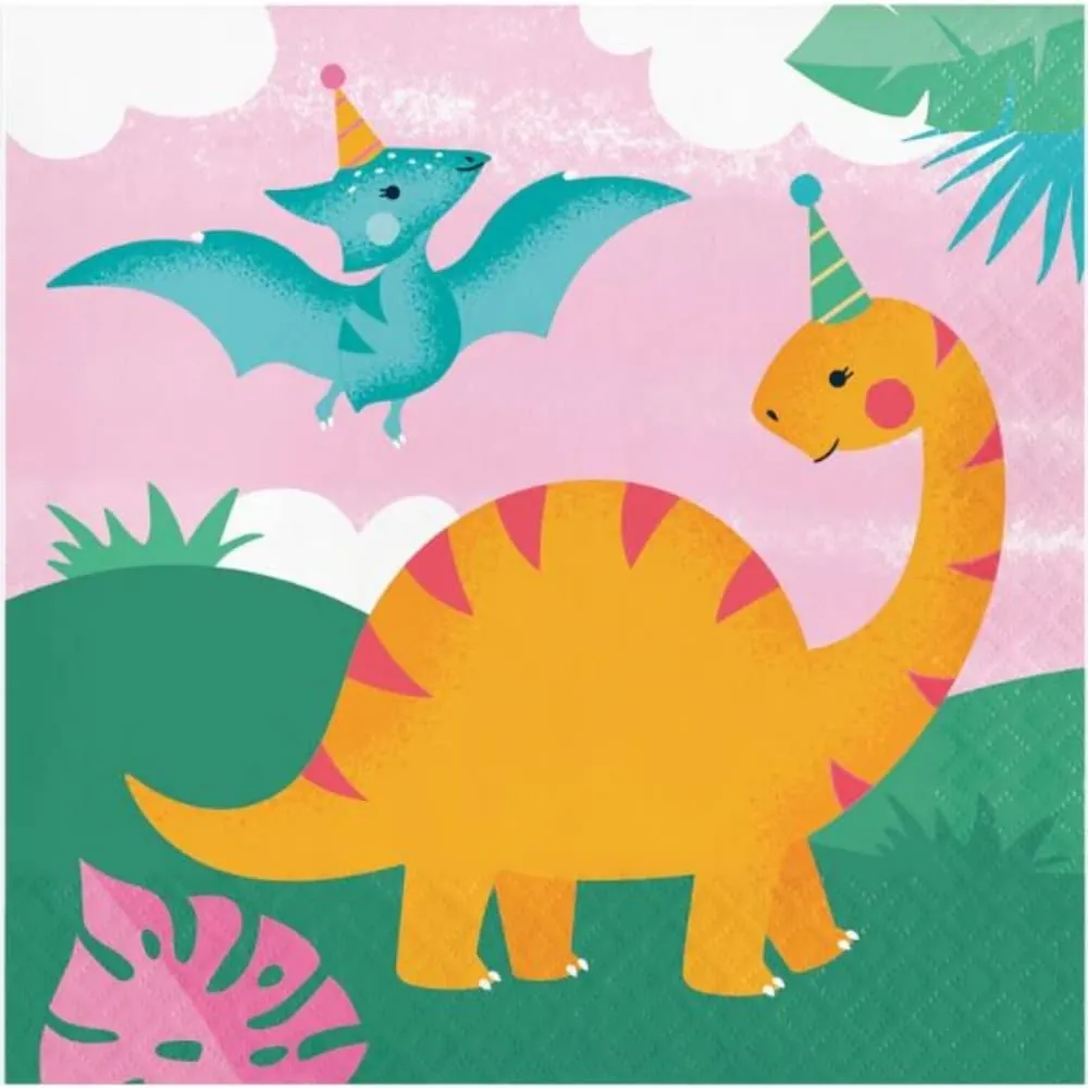 Servilleta Dinosaurios Niña X16