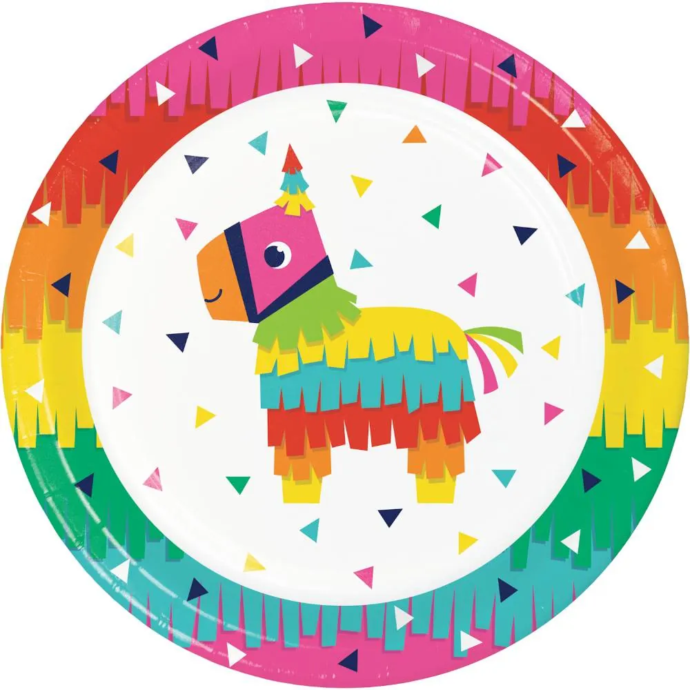Platos Piñata Mexicana X8