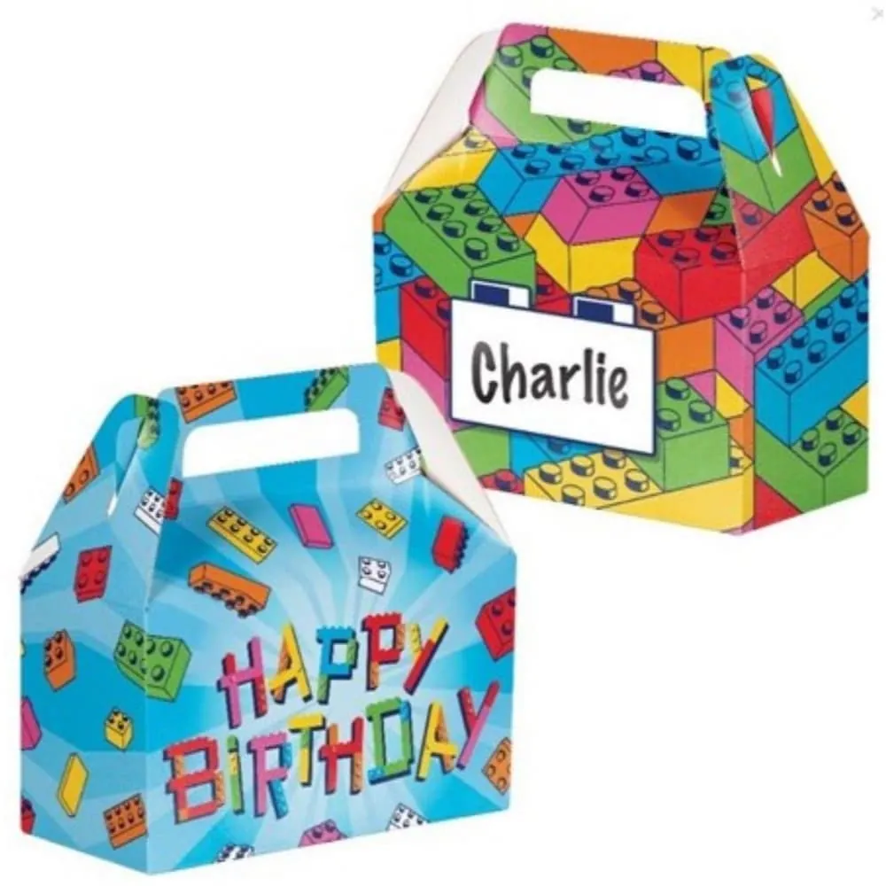 Caja De Regalo Bloques Construcción