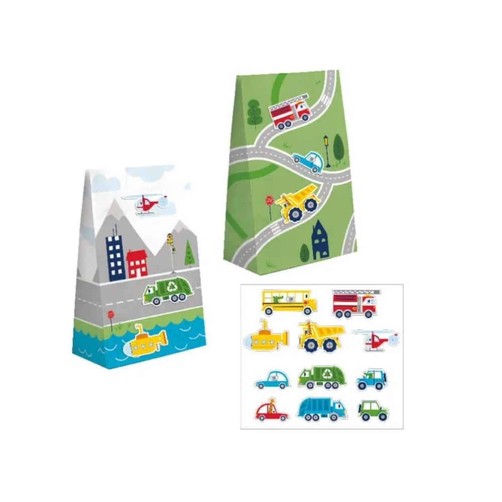 Caja De Regalo Con Stiker Carro