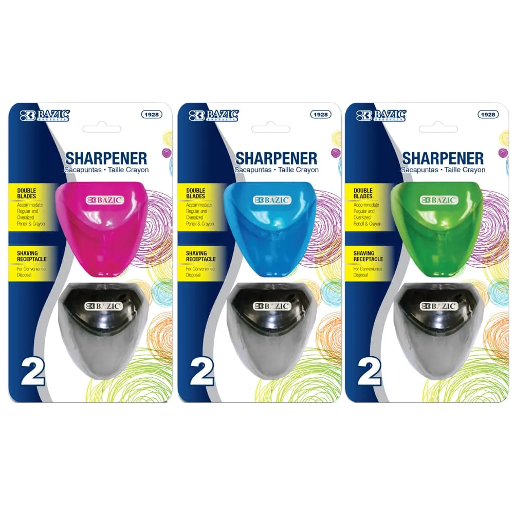 Sacapuntas X2 Recipiente Triangular