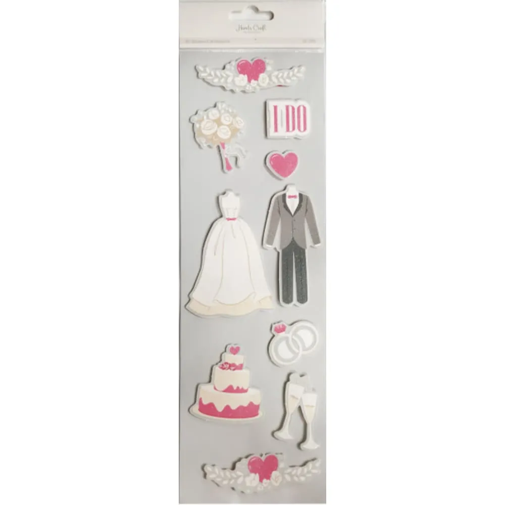 3D Boda Stickers