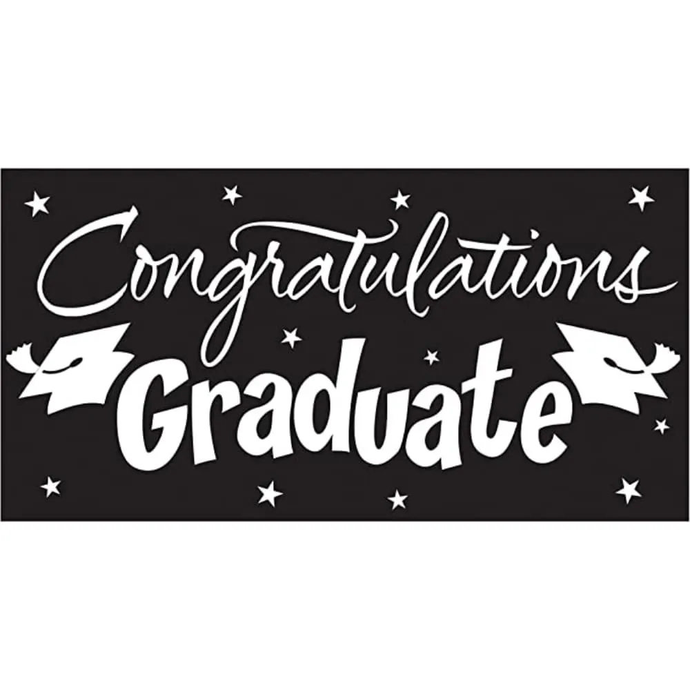 Banner Negro Graduacion