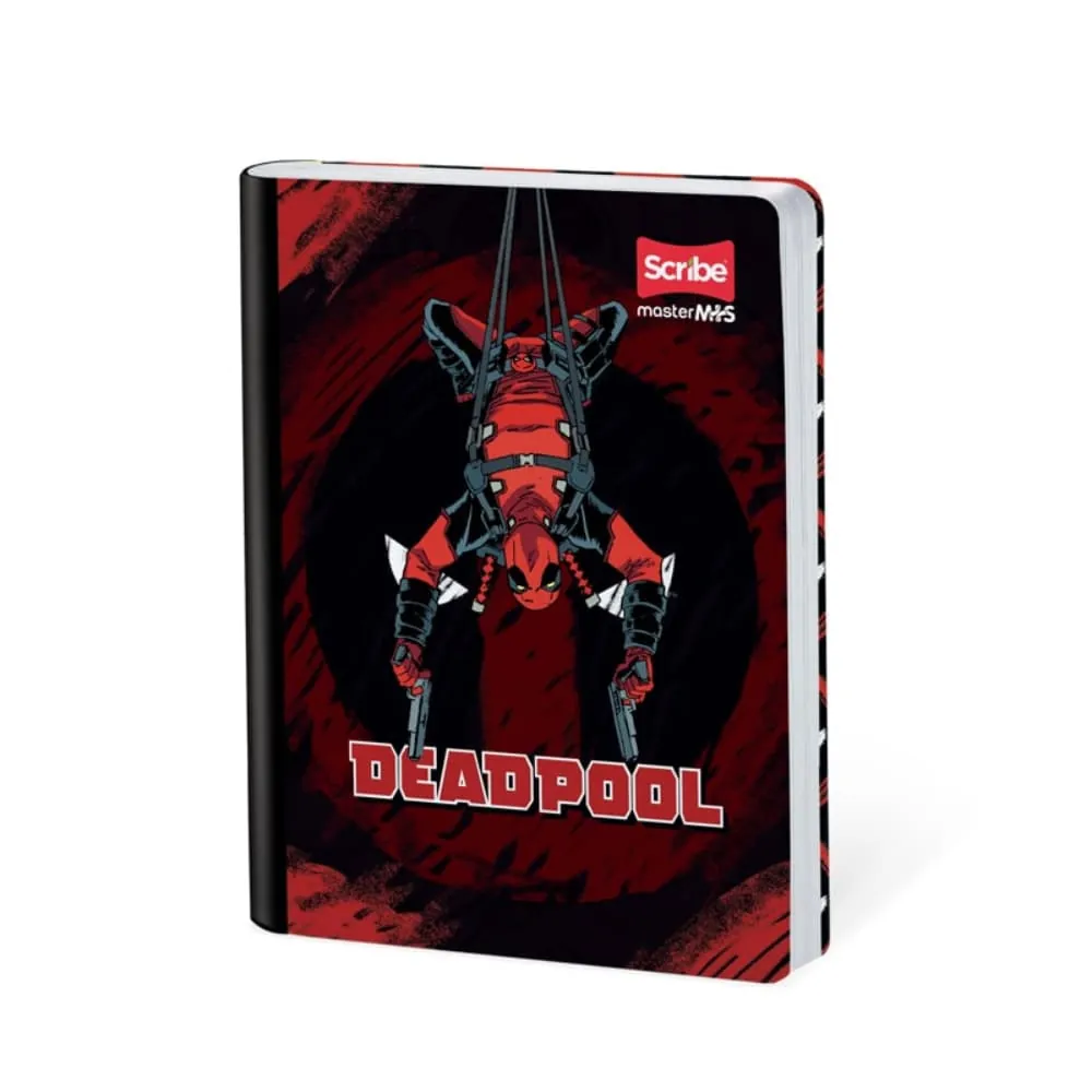 Cuaderno Deadpool 100 Hojas Cosido Rayado Surtido