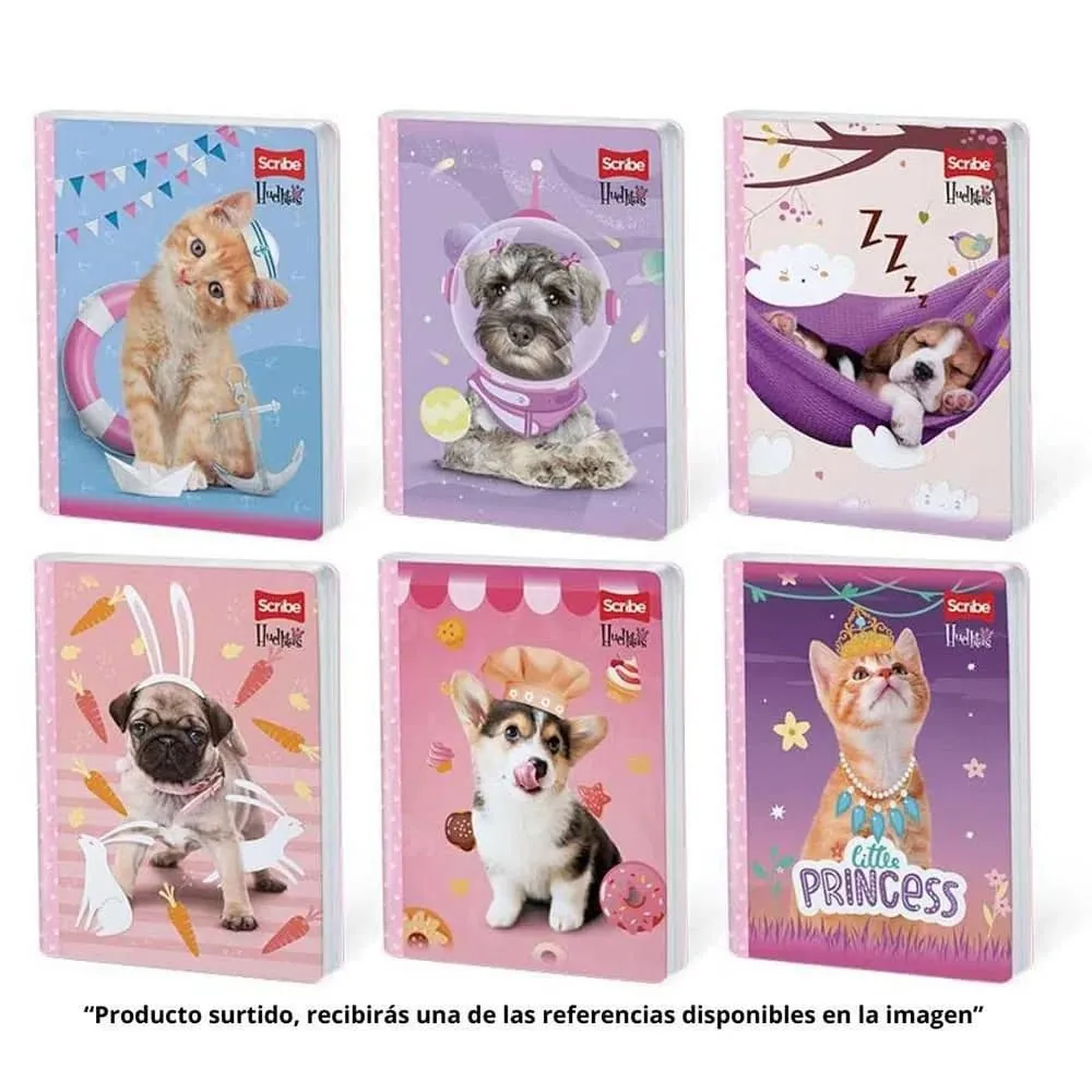 Cuaderno Huellitas 80 Hojas Cuadriculado Surtido