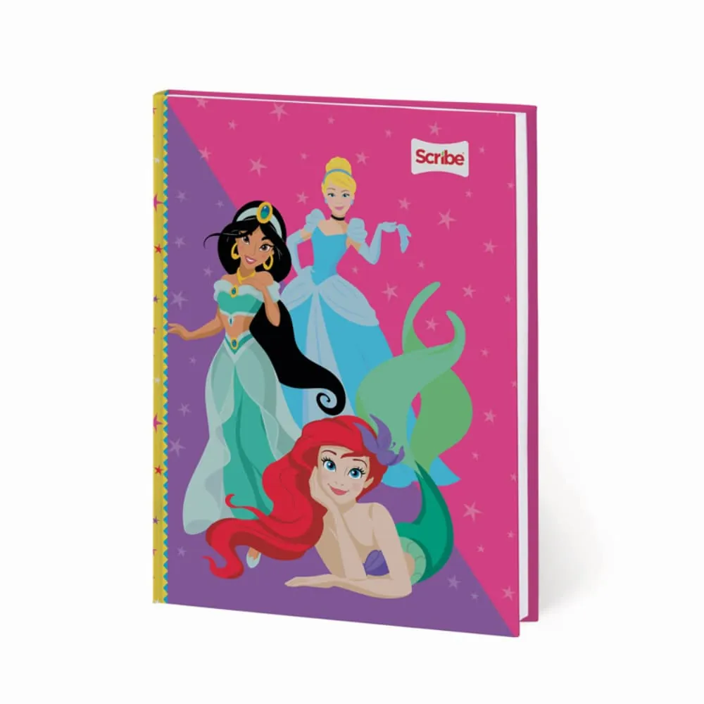 Cuaderno Princesas 100 Hojas Cosido Rayado Surtido
