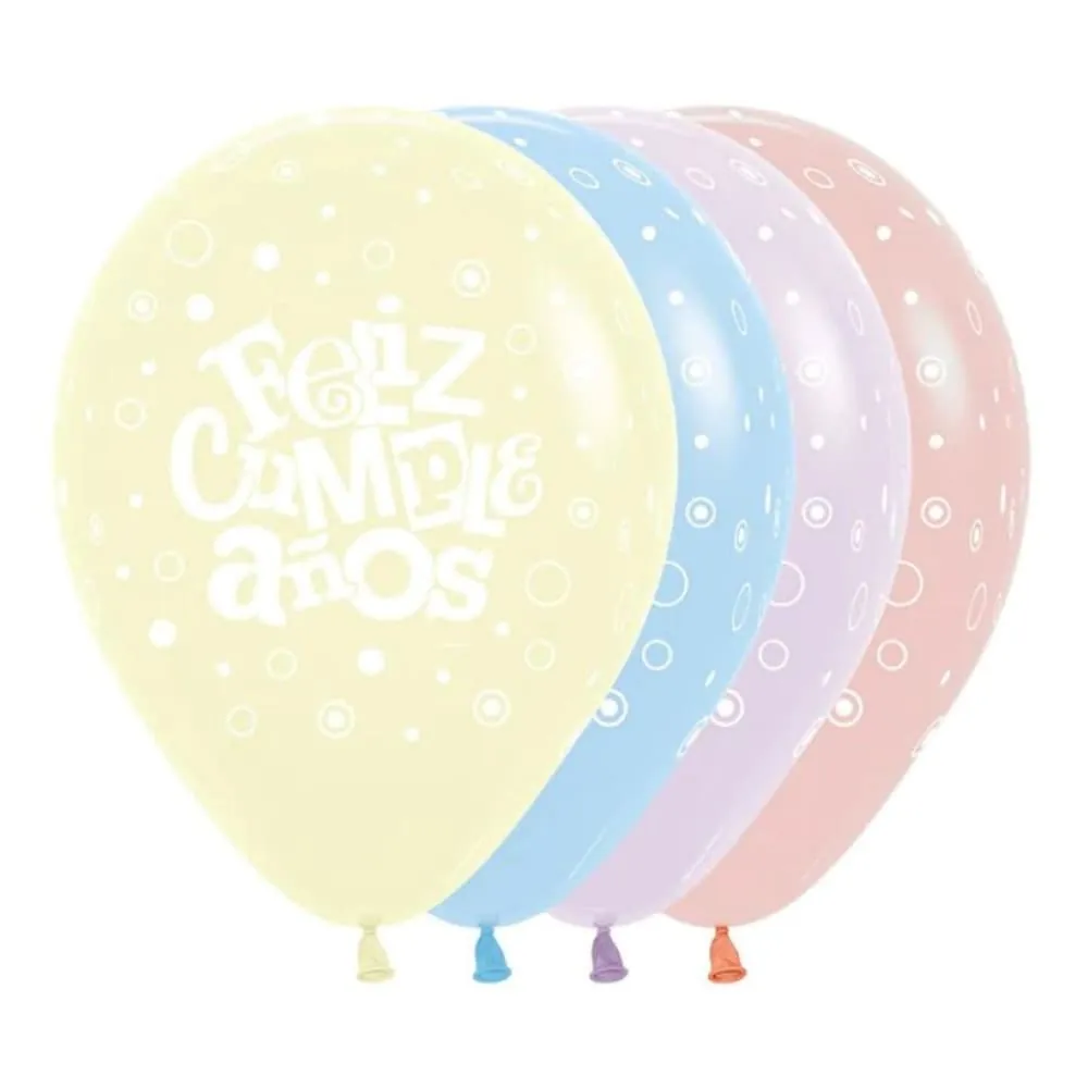 Globo Feliz Cumpleaños R-12 X12