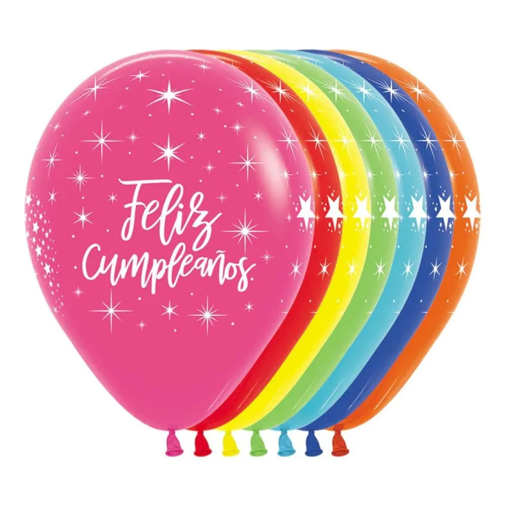 Globo Feliz Cumpleaños R-12 X12