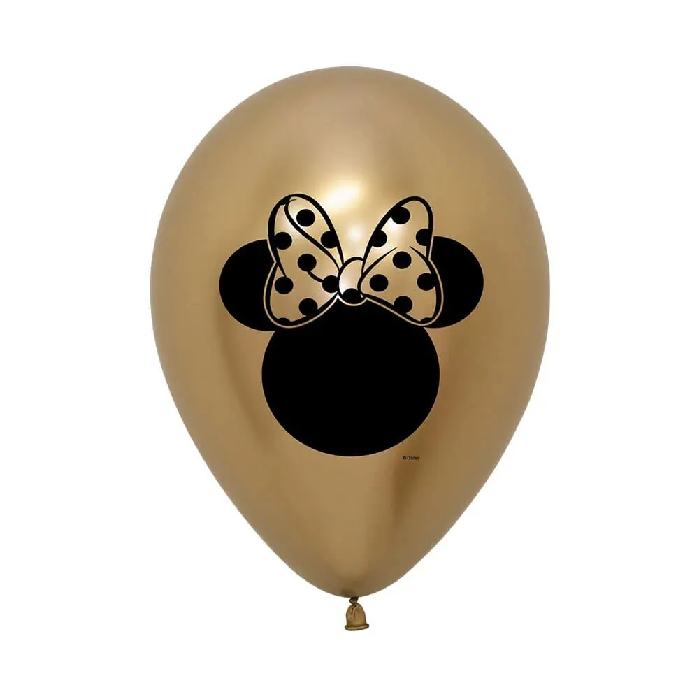 Globo Minnie Dorado R-12 X10