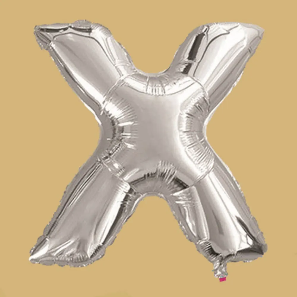 Globo Plateado X 80 Cm