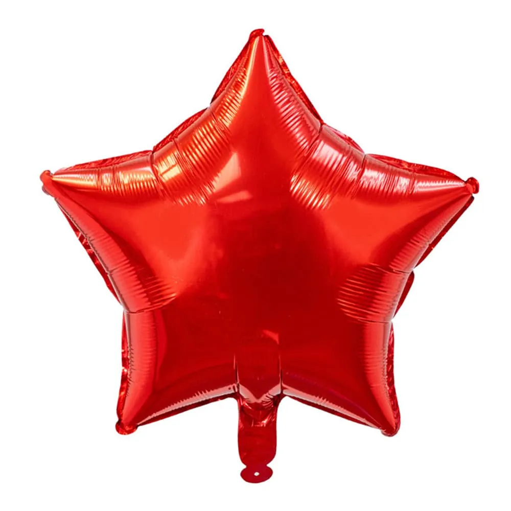 Globo Rojo Estrella 45 Cm