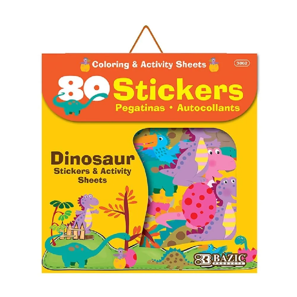 Libro Stickers Dinosaurios X80