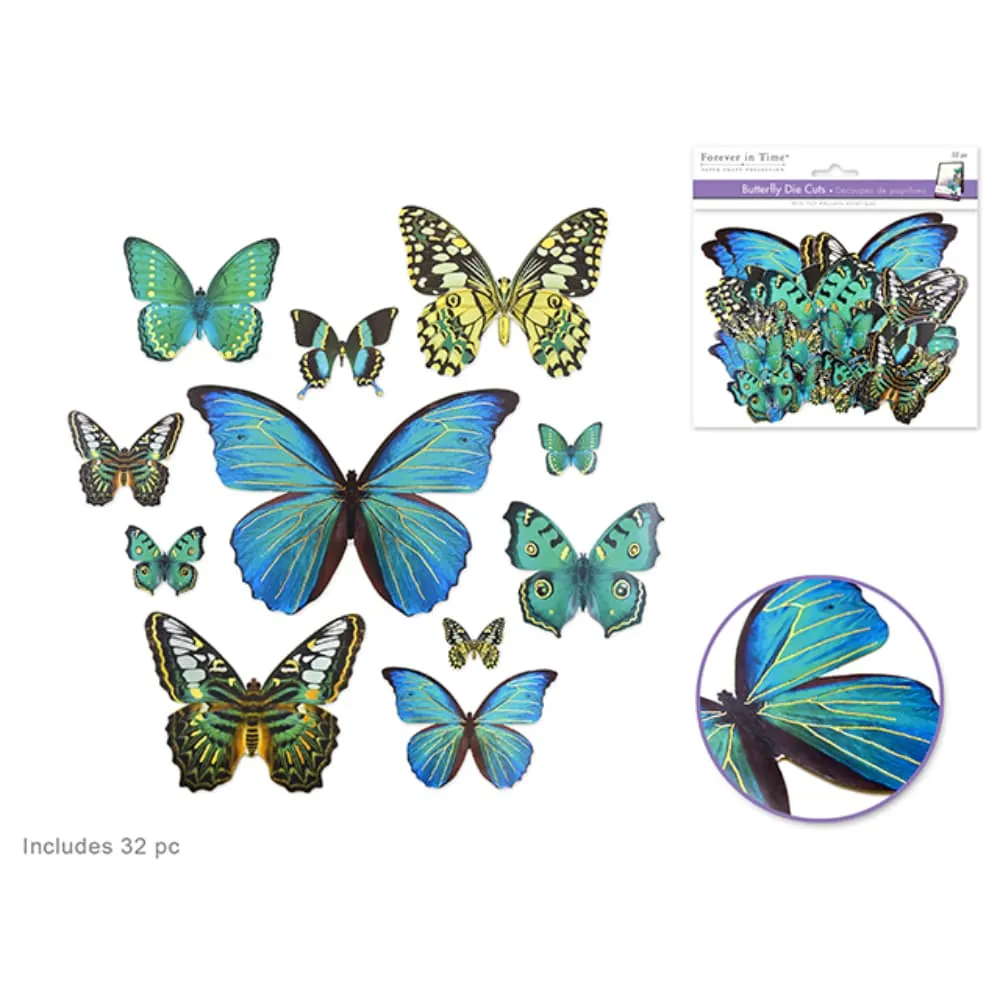Mariposas Azul X33 Surtidas