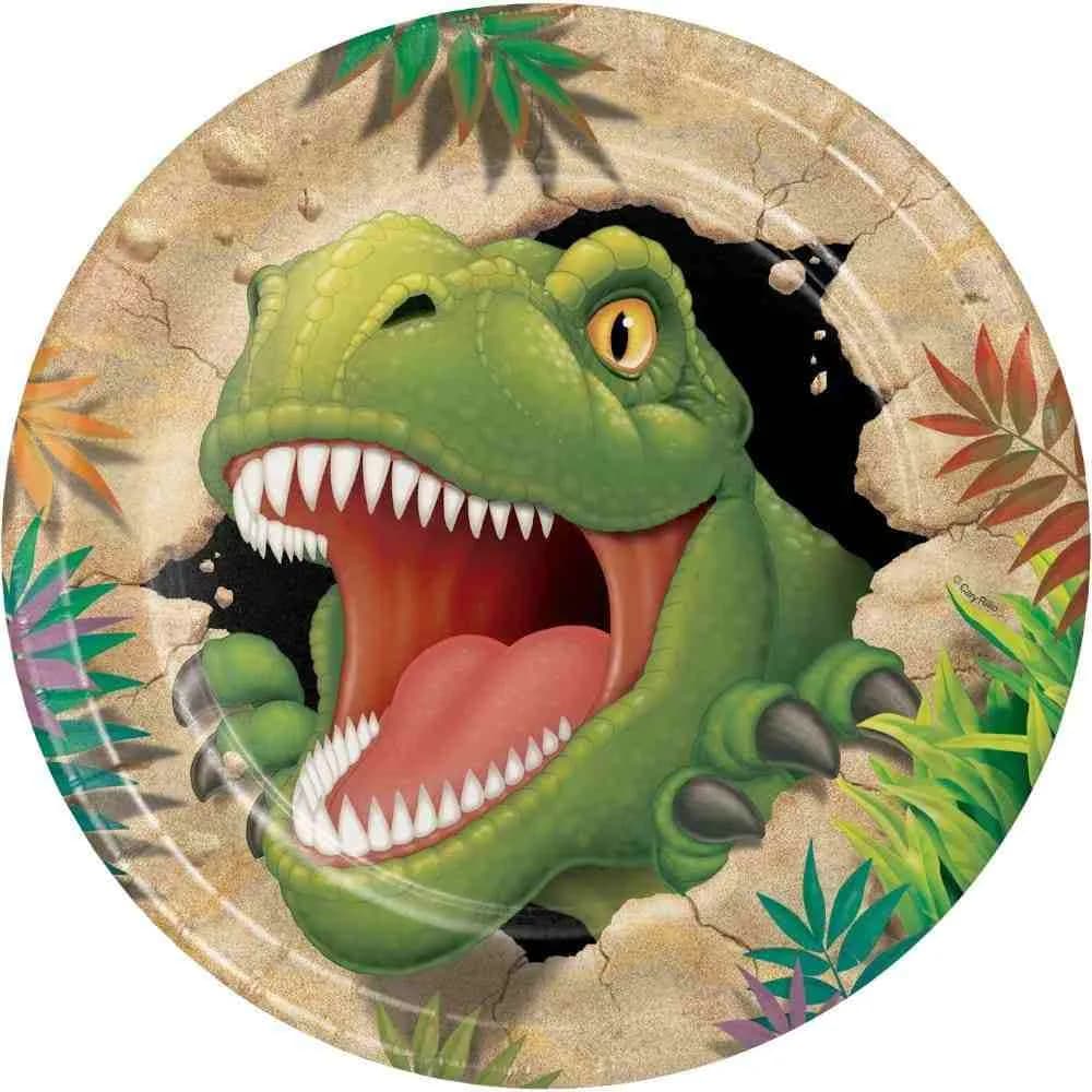 Plato Grande Dinosaurio X8
