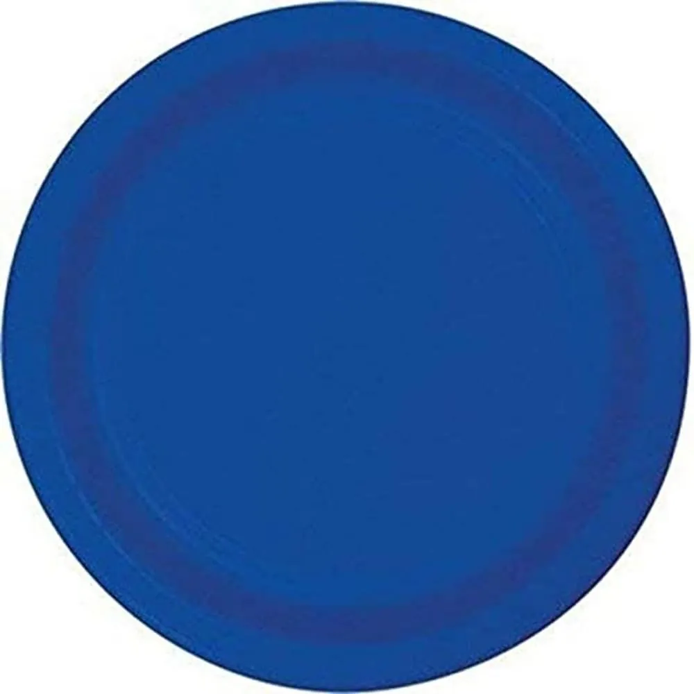 Platos Azul Cobalto 22Cm X8