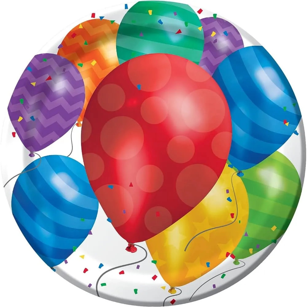 Platos Globos X8 12 Cm
