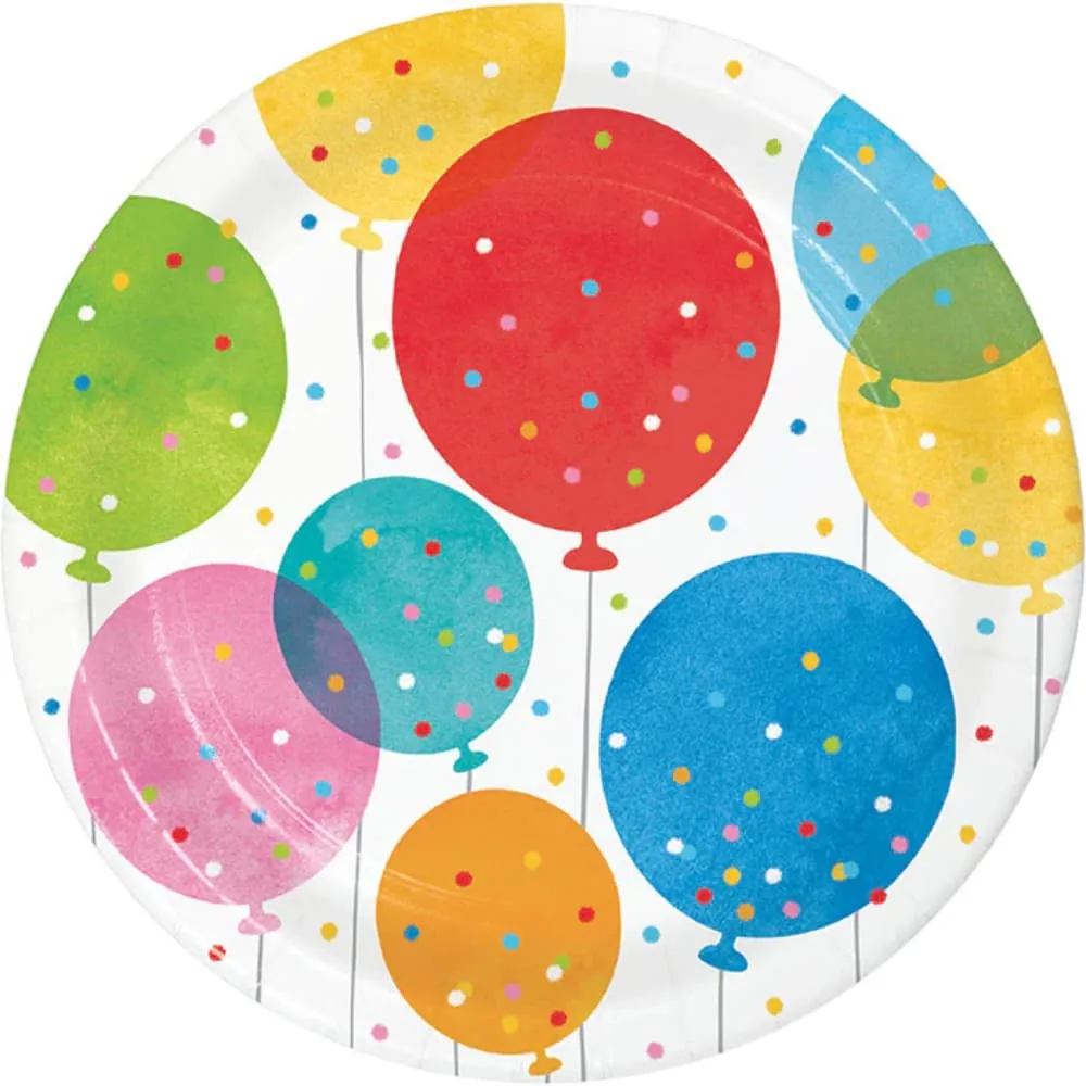 Platos Globos X8 17 Cm