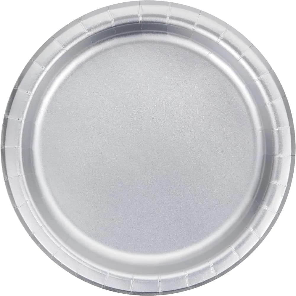 Platos Plateados X8 22 Cm