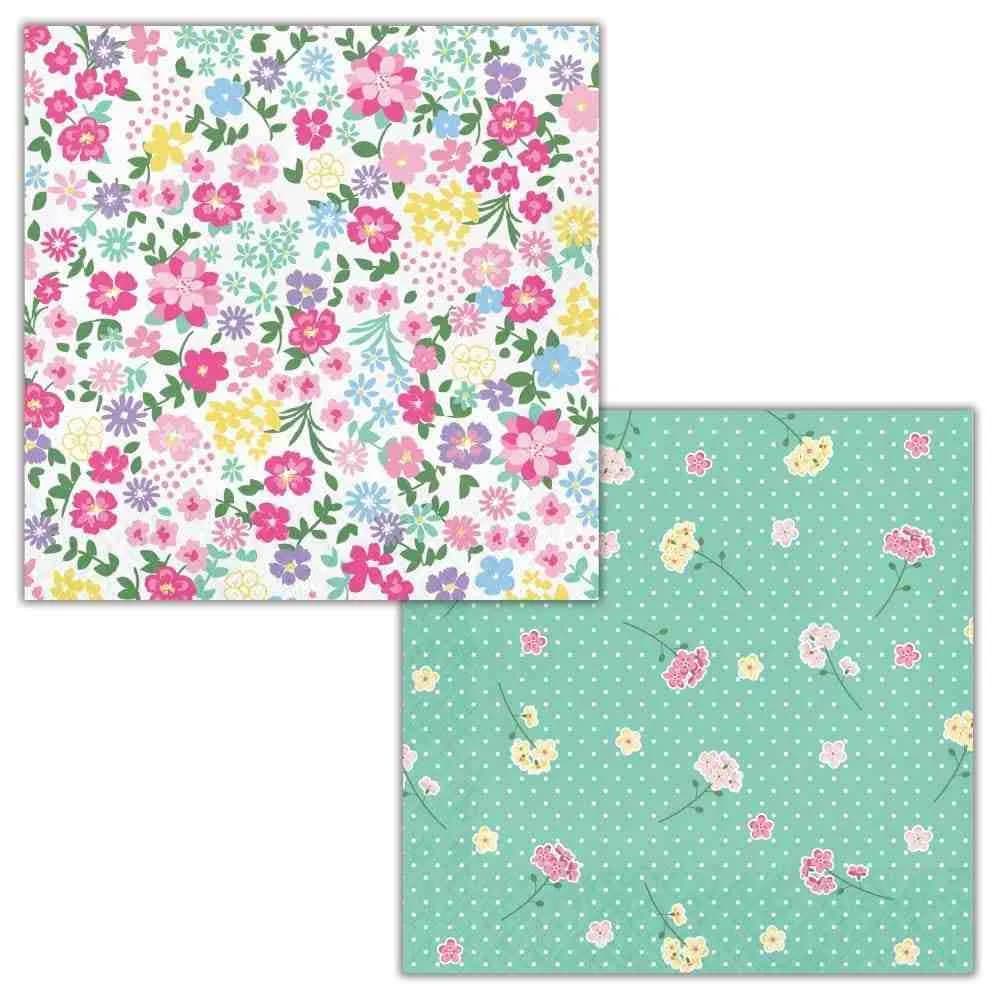 Servilletas Doblefaz Floral Te x16