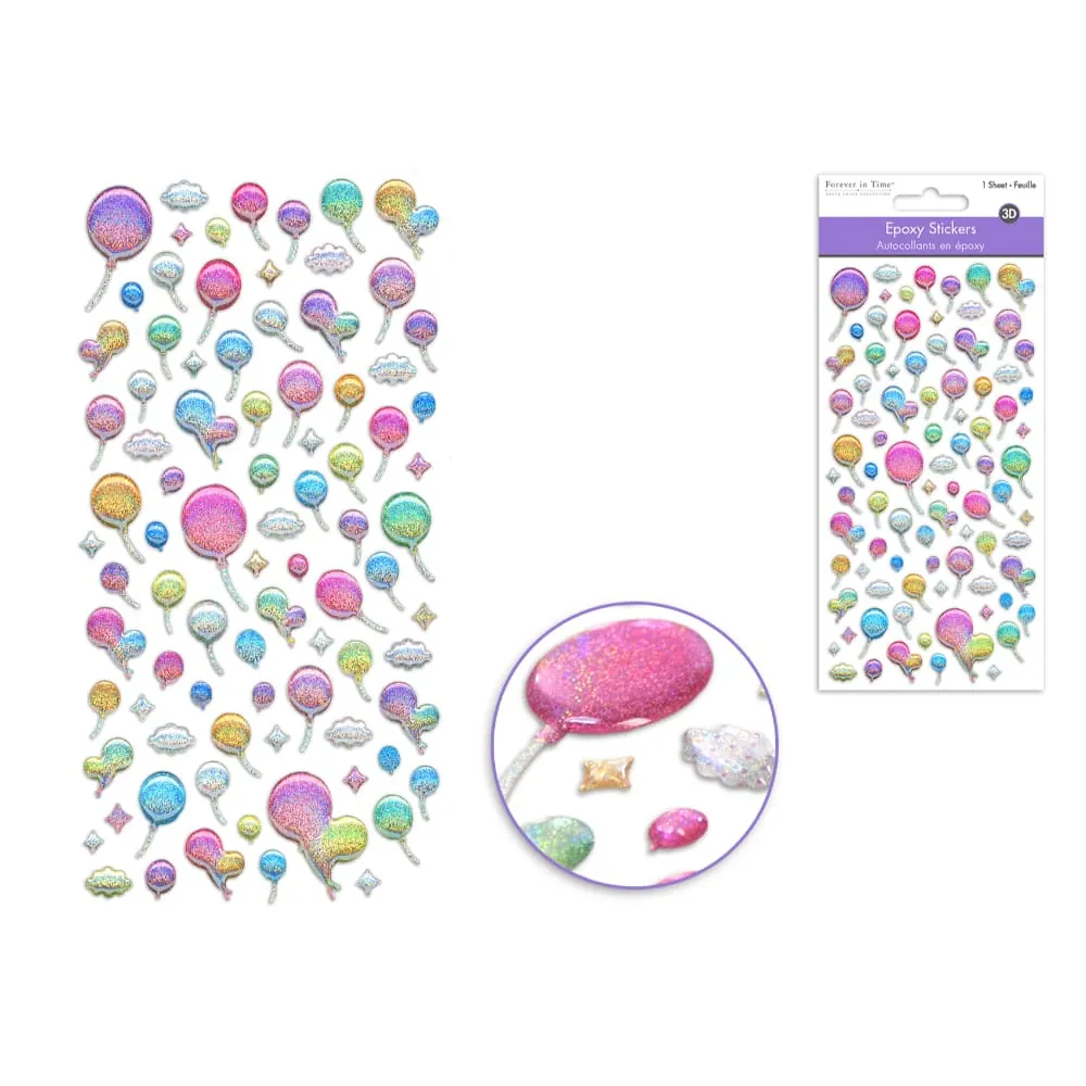 Stickers Globos Resina