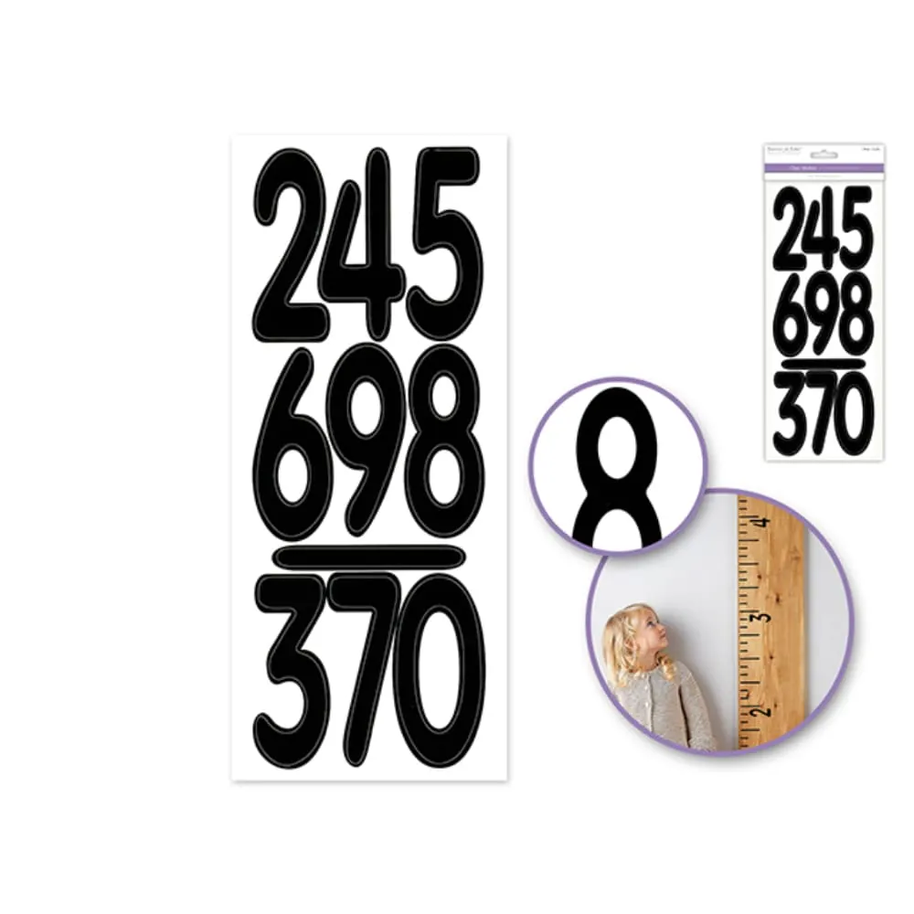 Stickers Numeros Negrilla