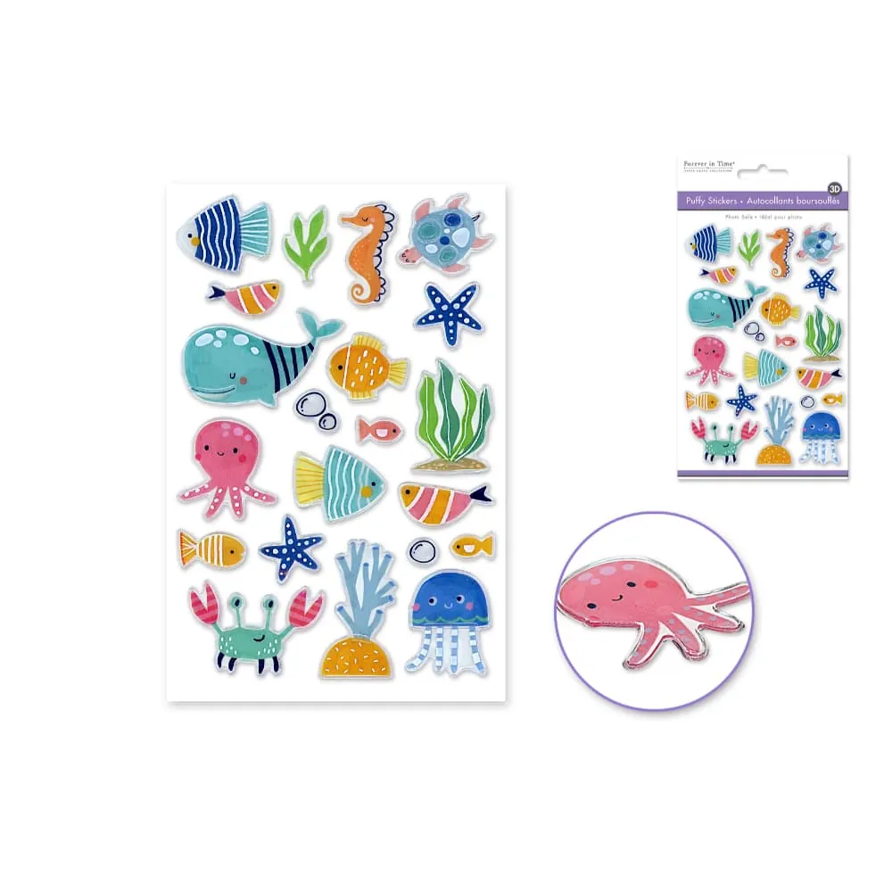 Stickers Relieve Animales Marino