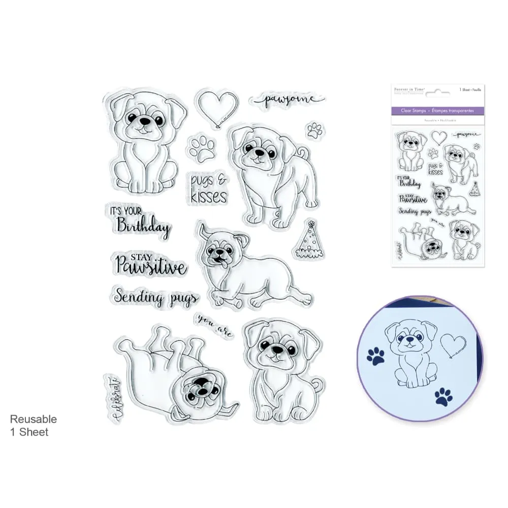 Stickers Transparente Perros Reutilizable