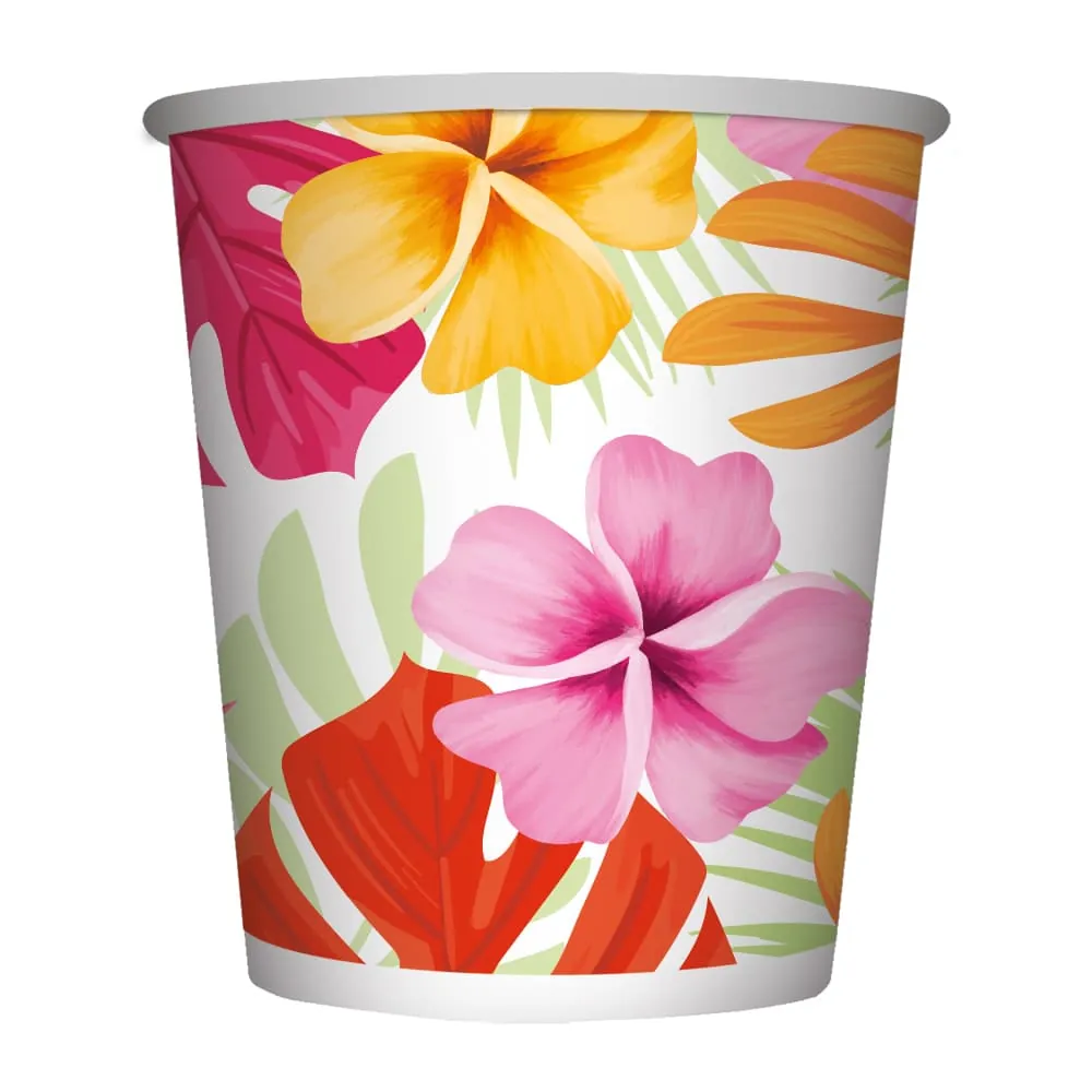 Vasos Paraíso Tropical 9 Onz X8