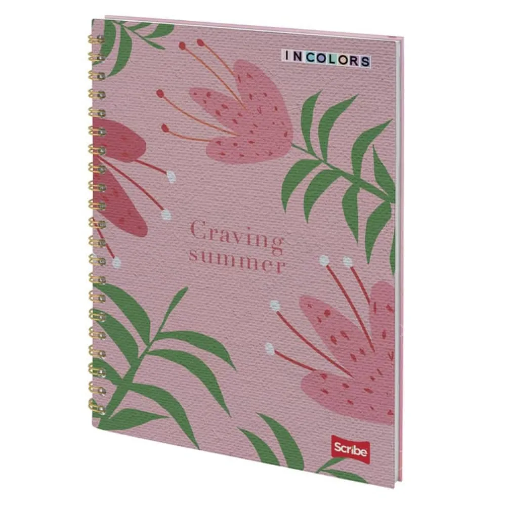 Cuaderno Argollado Canvas 80 Hojas Cuadriculado Surtido