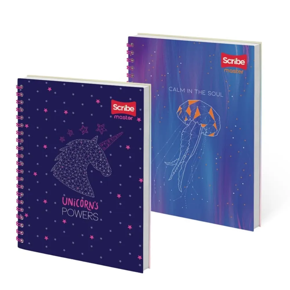 Cuaderno Argollado Master 175 Hojas Cuadriculado Surtido