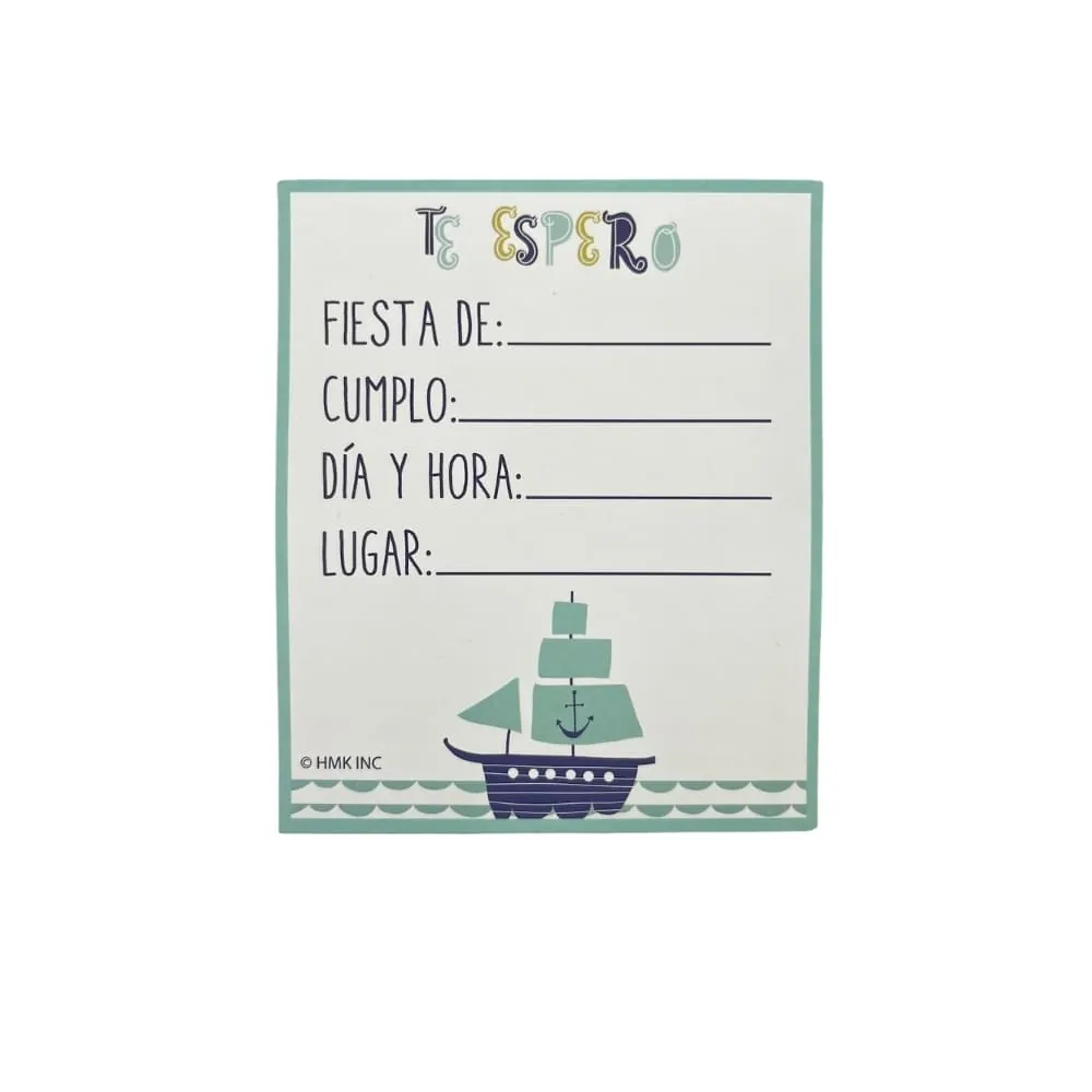 Set X12 Tarjeta Invitaciones Baby Shower Ballena Azul