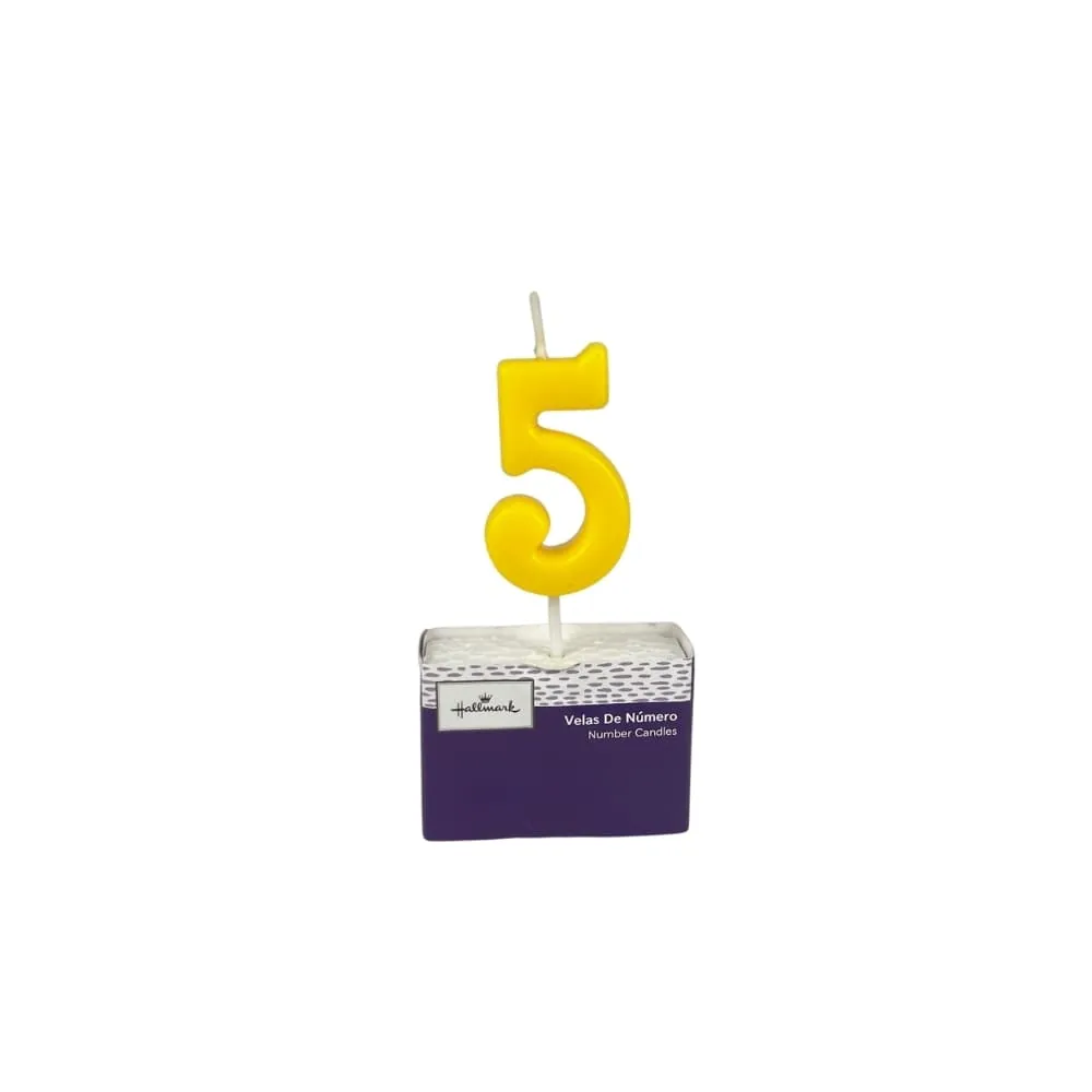Vela Neón Número 5