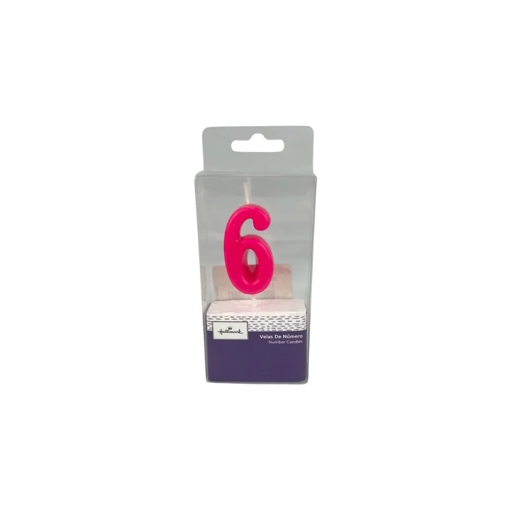 Vela Neón Número 6