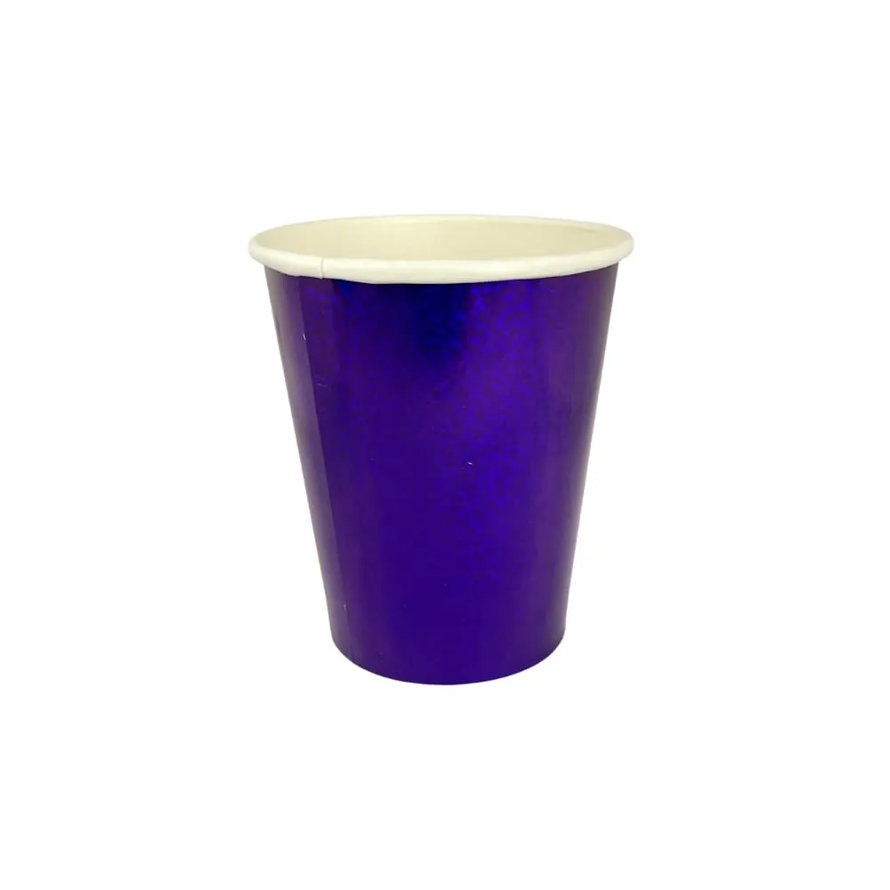 Vaso Azul Glitter 9 Oz