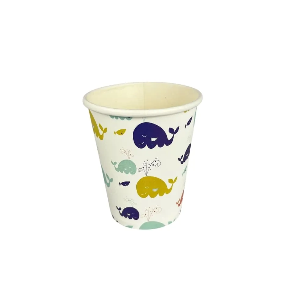 Vasos Baby Shower Ballena Niño X6 9 Oz